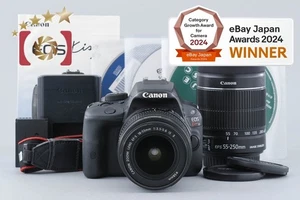 Canon EOS Kiss X7 / Rebel SL1 / 100D 18.0 MP EF-S 18-55 55-250 IS II Lenses - Picture 1 of 18