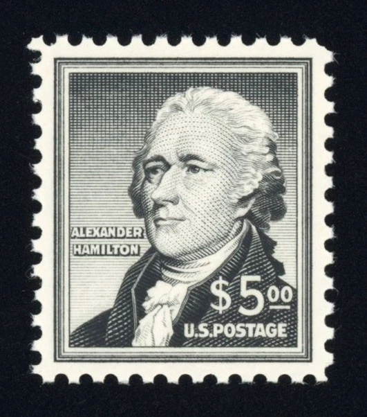 #1053, $5.00 Hamilton, Superb-OG-NH, 2017 PSE (graded 98, nh) - Intense color - Image 1 of 1