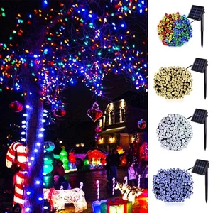 Solar Fairy String Lights LED Christmas Tree Wedding Xmas Party Decor Outdoor US - Picture 1 of 16