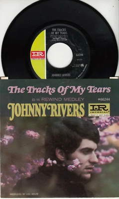 JOHNNY RIVERS - THE TRACKS OF MY TEARS - ORIGINAL IMPERIAL 45 WPS - GREAT SHAPE - Image 1 of 2