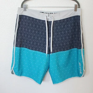 Killer Dana Blue and Gray Surf Board Shorts Swim Trunks - Men's Size 36 - Picture 1 of 7