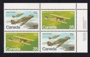 Canada 1980 Military Aircraft, MNH UR PB sc#876a - Picture 1 of 1