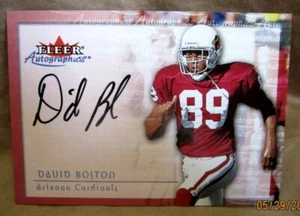 David Boston 2000 Fleer Autographics Autograph Auto!Cardinals WR GOAT HOF AUTO - Picture 1 of 2