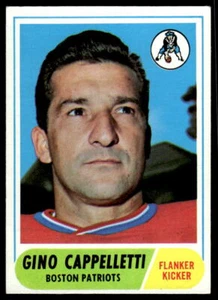 1968 Topps #98 Gino Cappelletti Boston Patriots - Imagen 1 de 2
