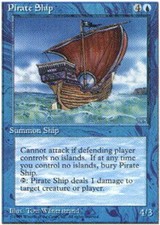 Pirate Ship X4 (4th Edition) MTG (NM) *CCGHouse* Magic