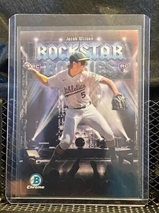 Jacob Wilson RC 2025 Bowman Rockstar Rookies - #16 A's - Bild 1 von 2