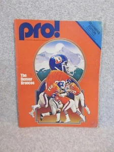 12-8-1979 DENVER Broncos vs SEATTLE Seahawks Football Game NFL PRO PROGRAM Excln - Picture 1 of 3