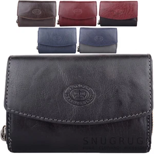 Ladies Womens Multi-Functional Buffled Crumple Leather RFID Protected Purse  - Picture 1 of 25