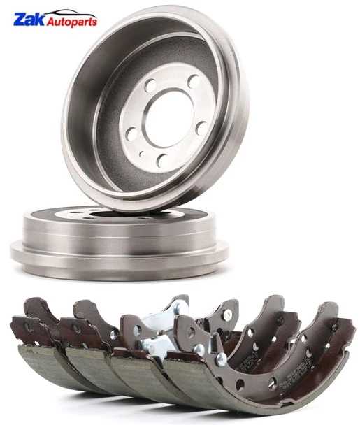 FOR SEAT IBIZA 1.2 1.4 2008-2016 REAR 2 BRAKE DRUMS & BRAKE SHOES SET NEW - Image 1 of 1