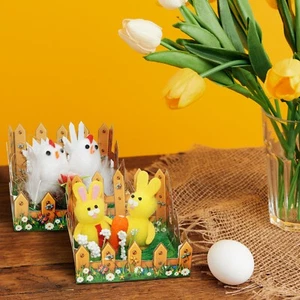 Picket Fences Stuffed Twin Plush Easter Animals, 8cm Easter Decor, Party Favors - Picture 1 of 29