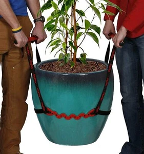 PotLifter - Potted Plant Mover and Essential Lifting Tool For Garden Red - Picture 1 of 8