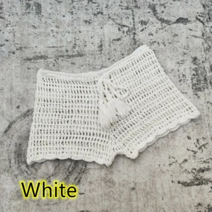 Fashion Handmade Crocheted shorts bottom Beach Women Crochet Swimwear Hot pants - Picture 1 of 8