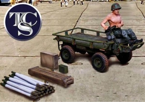 SAMMLER SCHAUFENSTER VIETNAM WAR CS01133 ARMEE MULE LKW MIT MUNITION - Bild 1 von 3