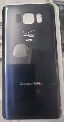 Cubierta trasera de vidrio para puerta de batería original Samsung Galaxy Note 5 OEM - azul Foto 1 de 3
