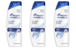 BL Head & Shoulders Shampoo Classic Clean 12.5oz --THREE PACK - Picture 1 of 1