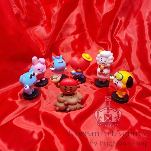 Rare BTS TinyTAN Permission to Dance mini stuffed toy set plush