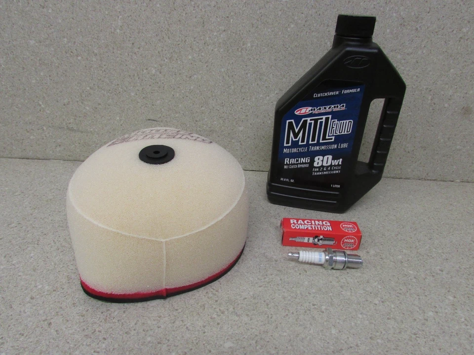 88-01 HONDA CR250R CR250 CR 250 TUNE UP KIT TRANS OIL AIR FILTER & SPARK PLUG - Image 1 of 1