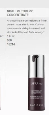 JAFRA Pro, Nuevo -Descontinuado- CONCENTRADO RECUPERACIÓN NOCTURNA 1 FL OZ Foto 1 de 2