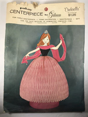 Vintage Cinderella Pakay Table Centerpiece By Gibson Made in USA - Image 1 of 4