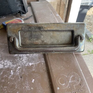 Art Deco Chrome Front Door Letterbox Made by HENNICK - Picture 1 of 5