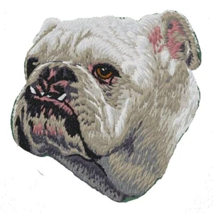 Parche bordado Bulldog W10 viene en tamaños de 2" 3" y 4" - Imagen 1 de 2