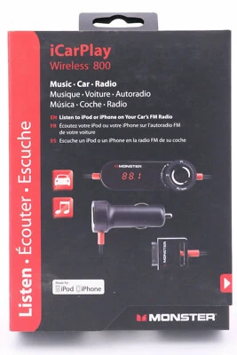 Monster Cable iCarPlay Wireless 800 FM Transmitter iPhone iPod iPad Kfz MP3 591 - Bild 1 von 2