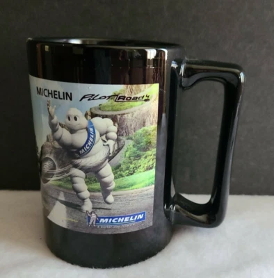 Taza de café Michelin Hombre Pilot Road 4 motocicleta neumático publicidad taza de té 12 oz Foto 1 de 4