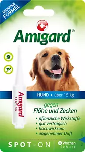 Amigard Spot-on für Hunde, 1 x 4ml natürlicher Zeckenschutz & Flohschutz - Bild 1 von 1