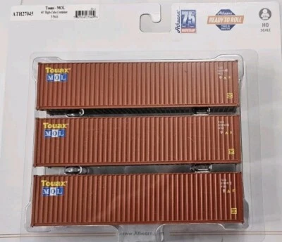 ATH27045 Athearn Touax MOL TGCU 40' Containers - Image 1 of 2