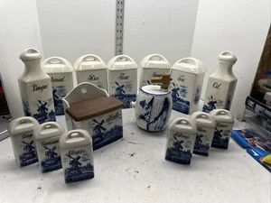 Set di lattine vintage INGE LFWW Germania - caffè, orzo, tè, 15 pezzi #T8 - Foto 1 di 14