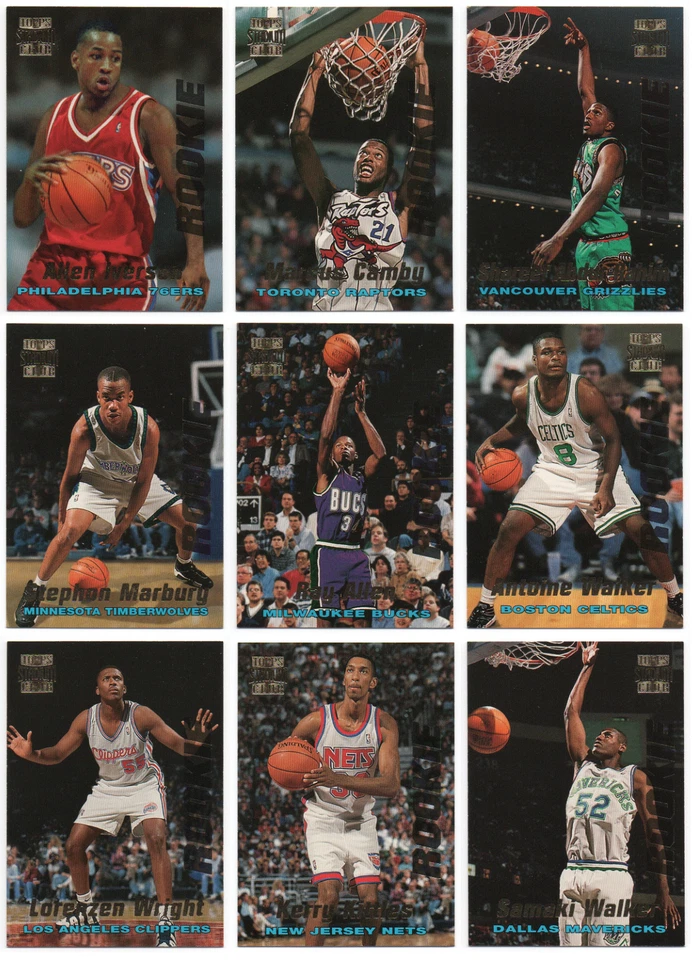 Juego completo de 25 cartas Stadium Club Rookies Series 1 1996-97 Kobe Bryant RC + Foto 1 de 3