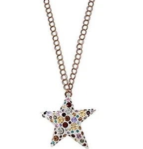 $78 Betsey Johnson Confetti Mixed Multi-Colored Lucite Star Pendant B-103 - Picture 1 of 12