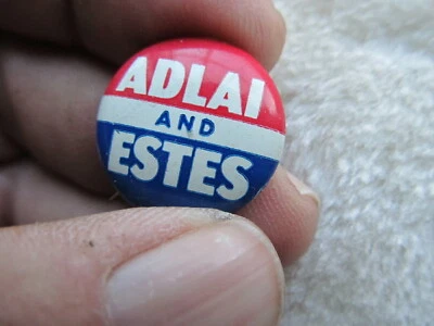 Nice 1952 Adlai Stevenson Democratic Presidential Lapel Campaign Button, Pin - Image 1 of 3