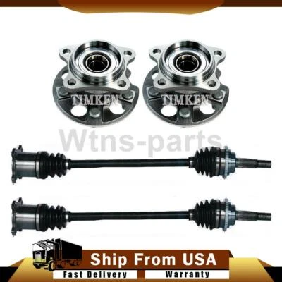 KIT DE EJE Y COJINETE DE RUEDA PARA TOYOTA HIGHLANDER 2006-2007 AWD 4X JUNTAS CV Foto 1 de 4