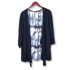 Catherines Printed Back Side Open Cardigan Size 2X - Picture 1 of 15