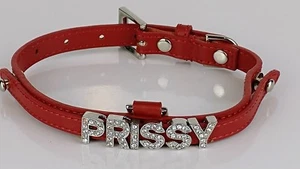 Pretty Smith Designs Jeweled Prissy Red Dog Collar 11"-14" - Bild 1 von 6