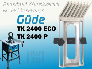 Federbrett Druckkamm für Güde TK 2400 Tischkreissäge, Featherboard - Picture 1 of 5