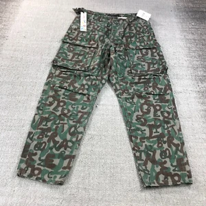 New KSUBI Pants Mens 30 Fugitive Cargo Pant Camo Pocket Baggy Casual Adult - Picture 1 of 12