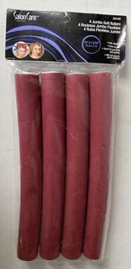 Salon Care, 4 Jumbo Soft, Flexible Rollers Sizes  10"x1 3/16" NWT - Picture 1 of 3