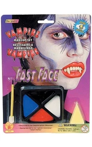 ACCESORIO DE DISFRAZ DE HALLOWEEN MAQUILLAJE DE VAMPIRO PINTURA FACIAL RÁPIDA - Imagen 1 de 2
