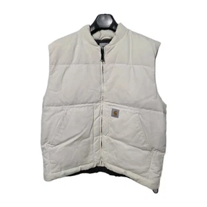 Carhartt WIP Work In Progress White Brooke Puffer Vest XXL - Picture 1 of 7