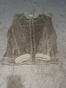 Vintage Wilsons Leather M. Julian Leather Wildleder mit Sherpa Futter Jacke Gr. L - Bild 1 von 10