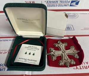Reed & Barton Sterling Silver 1998 Annual Christmas Cross Ornament - Picture 1 of 9