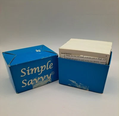 Simple Savvy Caregiver Cards Communication Tool-Adults Nursing Homes Elderly  - Image 1 of 4