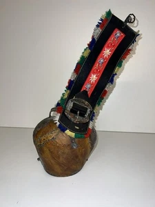 GROßE antike Kuhglocke mit Riemen 20 x 20 cm Glocke - Bild 1 von 7