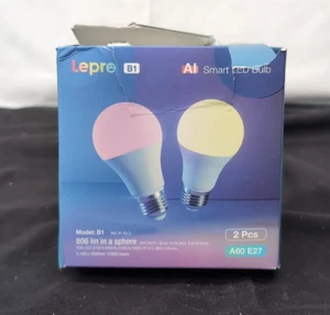 Lepro B1 AI Smart Bulbs E27, 2 Packungen (KARTON BESCHÄDIGT) - Bild 1 von 2