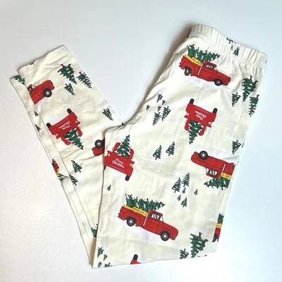 No Boundaries NOBO Juniors Christmas Tree Truck Holiday Ankle Leggings Sz S NWT - Image 1 of 4