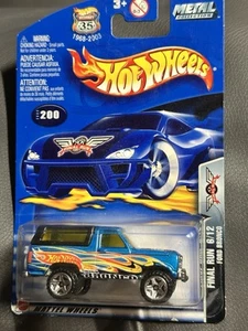 2002 Hot Wheels Metal Collection FORD BRONCO 6/12 Final Run Blue A100 - Picture 1 of 2