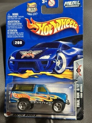 2002 Hot Wheels Metal Collection FORD BRONCO 6/12 Final Run Blue A100 - Image 1 of 2