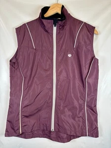 PEARL IZUMI lila Netzrücken durchgehender Reißverschluss leichte Fahrradweste Damen Large - Bild 1 von 9